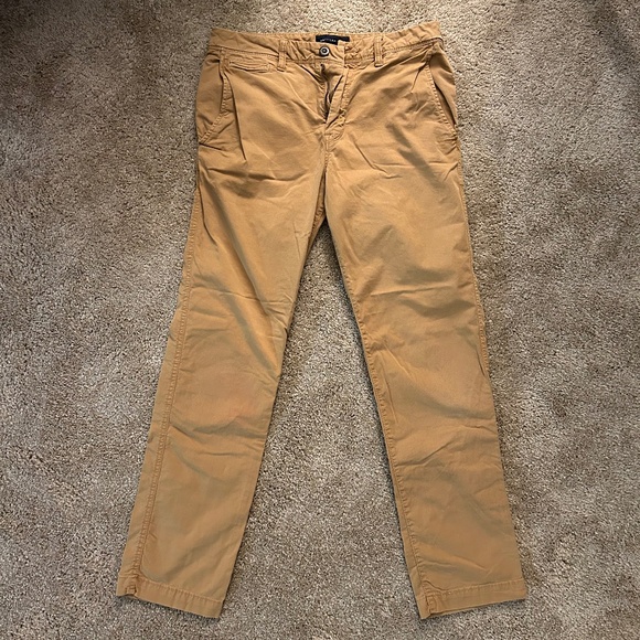 American Eagle Mens 31Wx32L Original Straight Tan Khaki Pants - Picture 2 of 9
